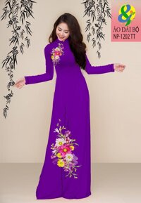 Vải áo dài hoa cúc NP-1202