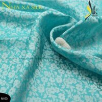 Vải áo dài hoa mai