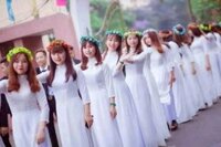 Vải áo dài học sinh