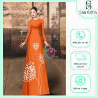 Vải Áo dài Kim Sa Nano họa tiết hoa