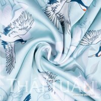 Vải Áo Dài Thái Tuấn - Vải In Họa Tiết Hoa Văn Màu Sắc Khổ 1m5 x 2m ASBR198005EM0