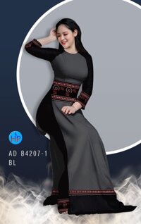 Vải Áo Dài Thổ Cẩm, Chất Lụa co dãn 4 chiều  - Đen - Vải Cả Bộ