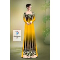 Vải áo dài trung niên, mẫu xinh