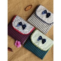 Vải bông hoa ngọt ngào Hàn Quốc dễ thương Băng vệ sinh túi lưu trữ để đặt băng vệ sinh túi đựng khăn Dì miễn phí vận chuyển