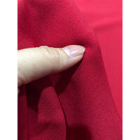 Vải cotton Lụa Hàn Quốc màu đỏ co giãn nhẹ không nhăn (khổ 1m5)may đầm váy ,vest, quần tây đồ công sở