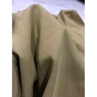 vải cotton lụa HQ_( khổ 1m5) màu nâu cà phê sữa co dãn nhẹ không nhăn may đầm váy, quần, vest