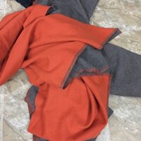 Vải dạ ép 2 mặt tông cam ghi