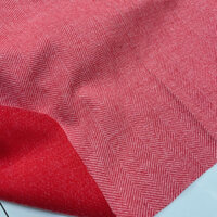 Vải Dạ ép xương cá hồng đậm