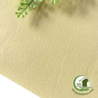 Vải da simili PVC - vải giả da may túi, làm dép, bọc ghế sofa - [ 1 mét x khổ 1,4m ] màu vàng có vân