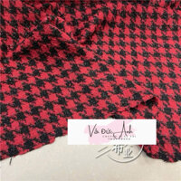 Vải dạ tweed én đỏ