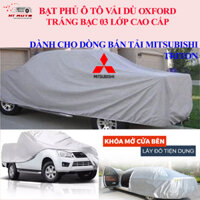 [Vải dù tráng bạc] Bạt Phủ Xe Ô Tô 03 Lớp Cao Cấp cho dòng bán tải Chevrolet Colorado Chống Mưa, Chống Nắng, Chống Cháy