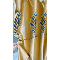 vải gấm thêu dày,vải may rèm cửa hoa văn cổ điển( vải chưa may ngang 1m cao 2,8m)