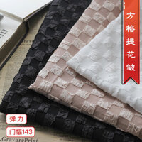 Vải Jacquard Crinkle Kẻ Sọc Mới Dành Cho Váy Puff Nữ Và Mũ Bucket Mùa Xuân Thu Bán Buôn Có Hàng