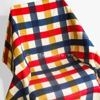 Vải kẻ caro đỏ