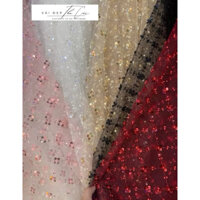 Vải kim sa hoa nổi