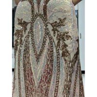 vải kim sa lưới thun họa tiết đẹp sang _( khổ 1m6) co dãn 4 chiều may đầm váy dạ hội vv