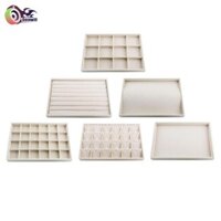 Vải lanh có thể xếp chồng lên nhau Khay đựng đồ trang sức Vòng cổ trưng bày, Hộp đựng.