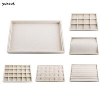 Vải lanh có thể xếp chồng lên nhau Khay đựng đồ trang sức Vòng cổ trưng bày, Hộp đựng.