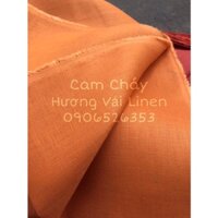 VẢI LINEN TƯNG PREMIUM MÀU CAM CHÁY