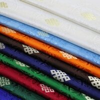 Vải Lụa Thổ Cẩm Truyền Thống Trung Hoa May Mắn Dáng Dài Trang Trí Sân Khấu