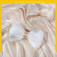 Vải lụa voan tơ bóng làm phụ kiện chụp ảnh trang sức, chụp ảnh nails