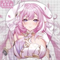 Vải Lycra Nguyên Bản Sụp Đổ Ba Trò Chơi Alixiya Làm Đẹp Vú 3d Ba Chiều Miếng Lót Chuột Bảo Vệ Cổ Tay Silicon Miếng Lót Cổ Tay Hoạt Hình