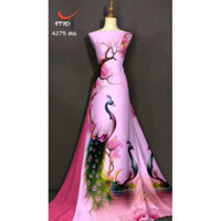 Vải may áo dài in 3D “CHIM CÔNG”.Shop bán VẢI CHƯA MAY