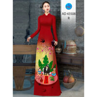 VẢI MAY áo dài in 3D TẾT “ÔNG ĐỒ”.Shop bán VẢI CHƯA MAY,KHÔNG bán áo may sẵn