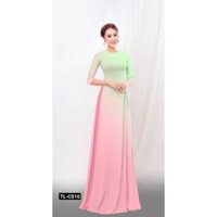 Vải may áo dài màu Ombre siêu xinh.Shop bán VẢI CHƯA MAY