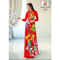 Vải may áo dài tết in 3D cao cấp.Shop bán VẢI CHƯA MAY