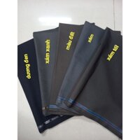 Vải may quần tây nam trung cấp có giãn nhẹ Biên 3 con ngựa và Biên trái đất