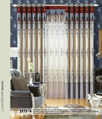 Vải may rèm cửa 2171-4 - Rèm Cửa Minh Đăng