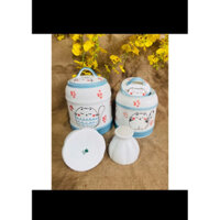 Vại Muối Dưa Cà gốm sứ Dung tích 4lit và 9lit giá chưa gồm quả nén