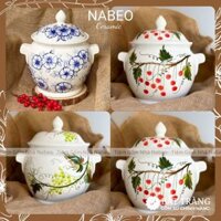 Vại Muối Dưa Cà Sứ Bát Tràng, Hũ Đựng Muối, Mỡ, Gém Dưa, Cà, Kiệu... Âu Sứ Đẹp Decor Chất Lượng Cao