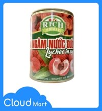 Vải ngâm Rich 567g (12 lon/thùng)