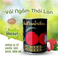 Vải Ngâm Thái Lan hộp vải ngâm nguyên liệu làm trà vải