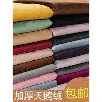 Vải nhung dày màu vàng, vải nhung nhung cho ghế sofa, gối, rèm, vải quần áo, bán thanh lý YFEI