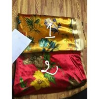 Vải nhung hoa 7 biên mẫu hoa may áo dài, sườn xám( khổ 1m6) - giá bán theo mét, theo bộ