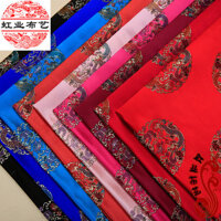 Vải nylon brocade mật độ cao, nhóm rồng đôi, vải đệm sofa gỗ đỏ, vải satin cho bộ đồ cheongsam, tang suit, hanfu