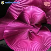 Vải Organ Tái Tạo, Vải Xếp Ly Kim Loại Polyester Lớn, Vải According Rộng 150cm Thời Trang Nền Họa Tiết Rộng