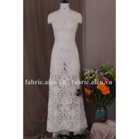 Vải Ren chỉ cotton mềm, hàng chuẩn may đầm đẹp ATBH-01N [GIÁ BÁN THEO MÉT]