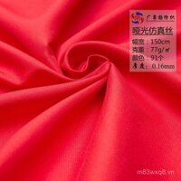 Vải satin mờ giả lụa co giãn cho quần áo, lót váy, vải polyester 2019