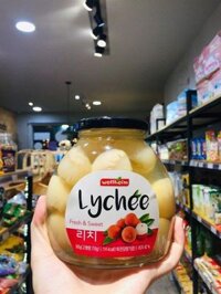 Vải thiều ngâm Hàn Quốc Lychee Wellheim 500g