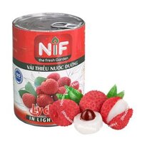 Vải Thiều Ngâm Nước Đường Đóng Lon NIF 560G – Lychees In Light Syrup