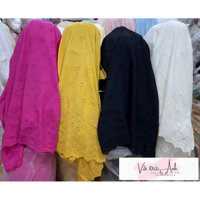 Vải thô thêu 4 màu