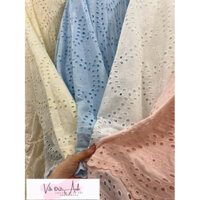 Vải thô thêu đục lỗ