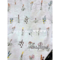 Vải thô thêu hoa