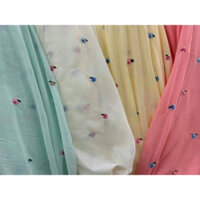 Vải thô thêu hoa