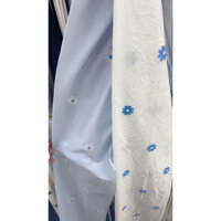 Vải thô thêu hoa