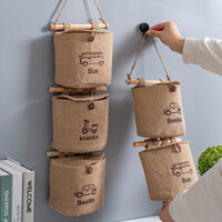 Vải Treo Túi Bảo Quản Tủ Quần Áo Đa Năng Đồ lặt vặt Treo Tường Túi Bảo Quản Chống Thấm Nước Ký Túc Xá Hộp Bảo Quản Tường 25.1.2